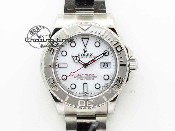 Dial Yacht-Master Silver Best SS SA3135 Edition Maker Bp on SS 116622 Bracelet 0501